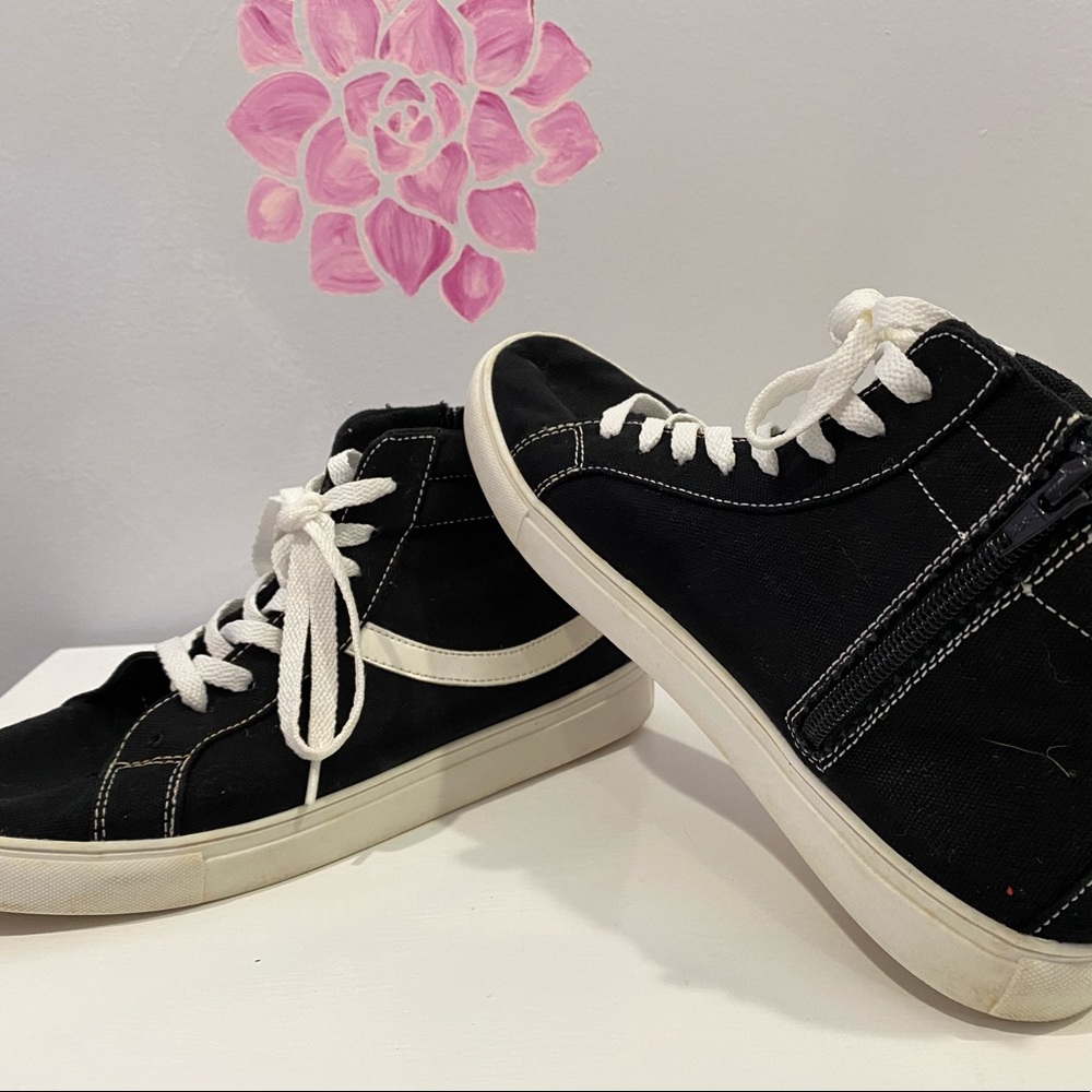 Black sneakers